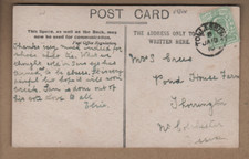 Tollesbury, Essex - Single Circle postmark 1910 - Clacton PC
