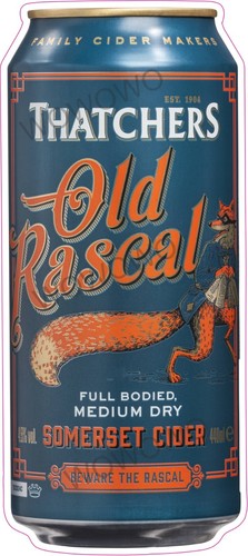 Thatchers old rascal cider can - thatchers,