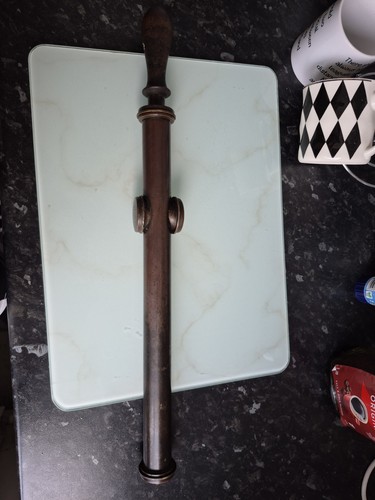 Vintage brass garden pump - brass,
