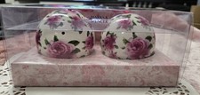 Brand New 2 x M&S Ceramic Pomanders Rose Scented From 'The Floral Collection'