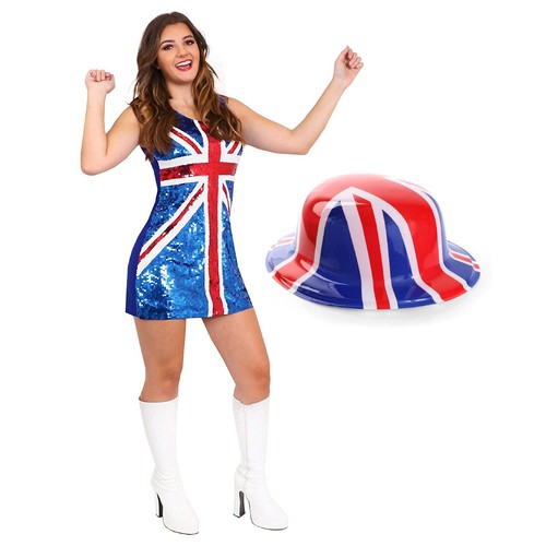 Union jack dress - jack, sequin