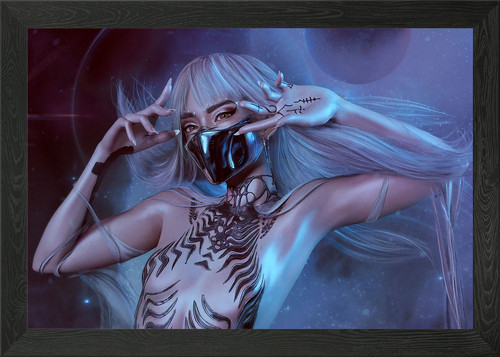 Moon warrior grimes - moon, framed