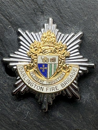 Darlington fire brigade gilt - fire,