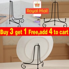 4/6"/8"10 Iron Easel Classic Display Stand Bowl Plate Art Picture Photo Frame