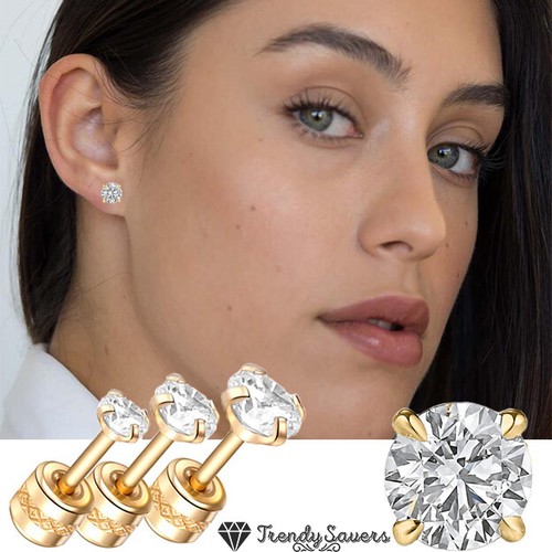 Pair surgical steel 14k - surgical,