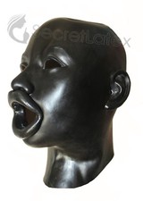 BLACK LATEX RUBBER HOOD FETISH