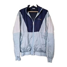 Ellesse Blue Toned Shell Jacket Sz Medium Uk 10 Oversized Vtg