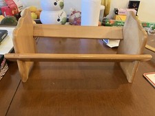 vintage pine book trough