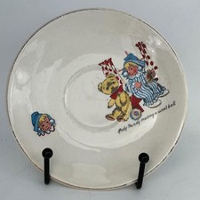 VINTAGE KEELE STREET POTTERY ANDY PANDY MAKING WOOL BALL SAUCER - 5.7“ DIAMETER