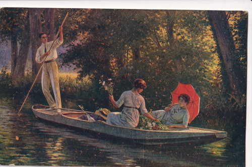 Vintage postcard summer - postcard,