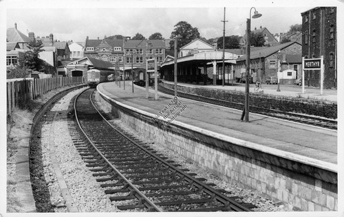 Merthyr train station - train, (wales)