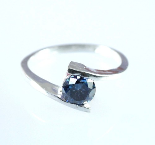 Blue diamond solitaire ct - solitaire,