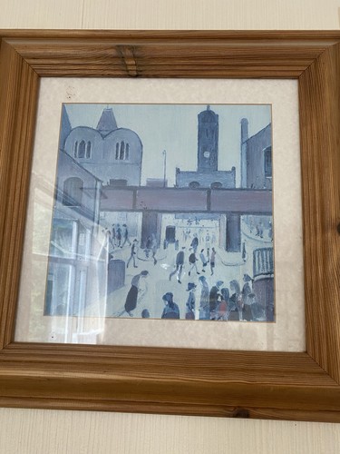Lowry print framed and ready - framed,