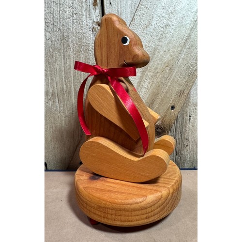 Handmade wooden bear - handmade,