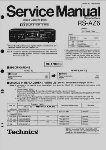 Technics az6 stereo - technics,