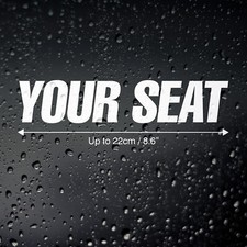 Custom Car Seat Name Stickers