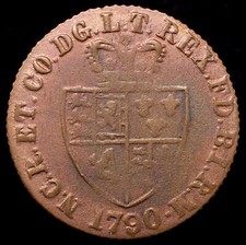 GB NCR Brass Gaming Token - Imitation Spade Guinea 1790 George III (GLIC-004A)