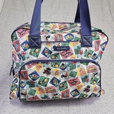 Vera Bradley Cuban Stamps Lighten Up Go Anywhere Carry-On Travel Bag Vacation