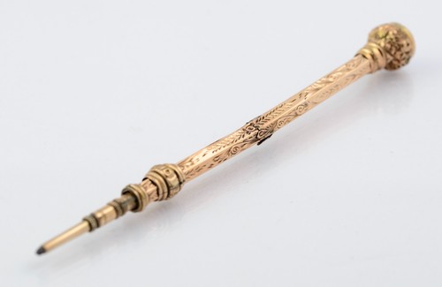9ct gold mechanical pencil - 9ct,