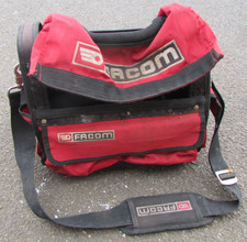 FACOM Hard Base Storage Tote Bag With Many Pockets Shoulder Strap