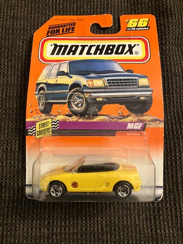 Yellow mgf matchbox - matchbox, cast