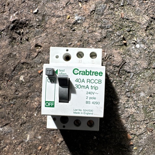 Crabtree 40a 30ma - crabtree,