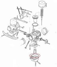 2 x HONDA CB CM 250 400 450 N T 77-85 Carburettor Float Bowl Gaskets Superdream