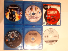 6x Action Drama Sci-fi Films Blu-ray Bundle Generic Cases No Covers Ex-rental VG