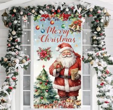 Christmas Door Backdrop Banner