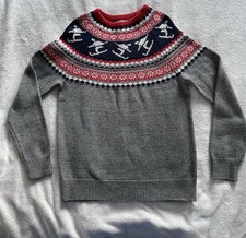 Tu MAN Fair Isle Ski Sweater – Size S – Winter Knit Jumper
