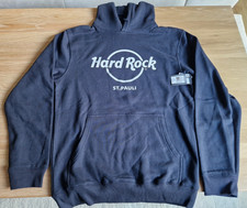 HRC Hard Rock Cafe Bunker St Pauli Hamburg Hoodie Plain Size L NWT NP70€ Navy