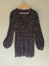 ZARA BLACK WITH PURPLE FLORAL