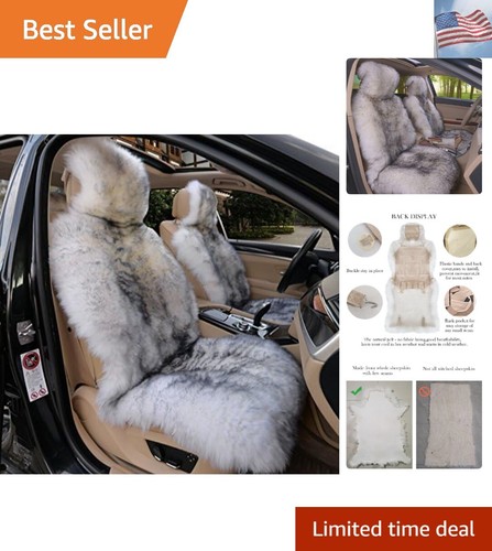 Pair genuine sheepskin car - pair,