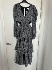 Topshop Dress In Star Print 