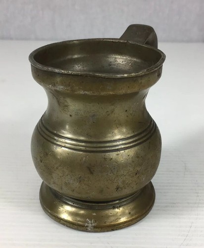 Antique pewter gill measure - pewter,