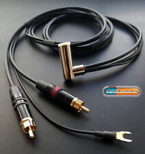 Van Damme tonearm cable - Mini Twisted pair - angled tonearm connector -1m 