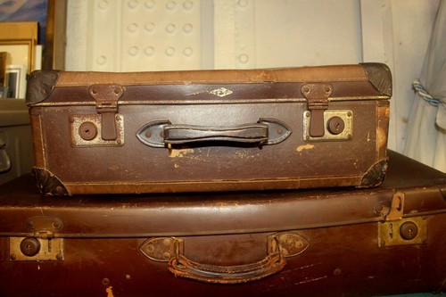 Antique steamer trunk chests - antique,