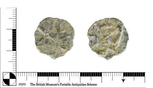Post medieval lead farm token - lead,