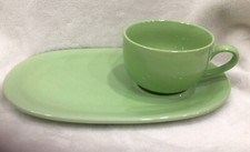 Set Of Solid Lime Green Soup