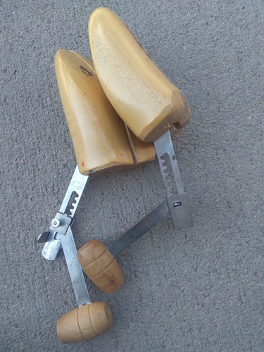 Vintage shoe stretcher wood - vintage,