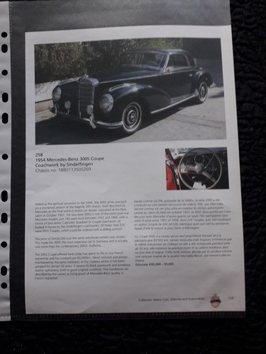 1954 mercedes benz 300s coupe - 1954,