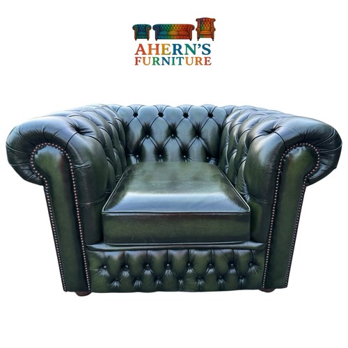 Antique green leather - antique,