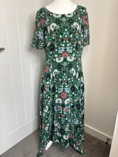 BODEN Green Floral Maxi Dress