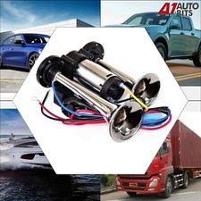 86DB Super Loud Train Air Horn Kit 12V Truck Car Dual Trumpet + Air Compressor