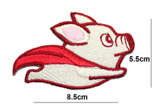 Pig Flying Iron or Sew On