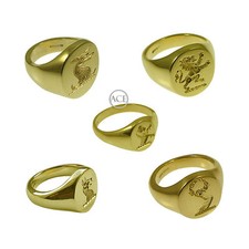 New 18ct family crest yellow - crest,