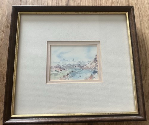 Framed small watercolour