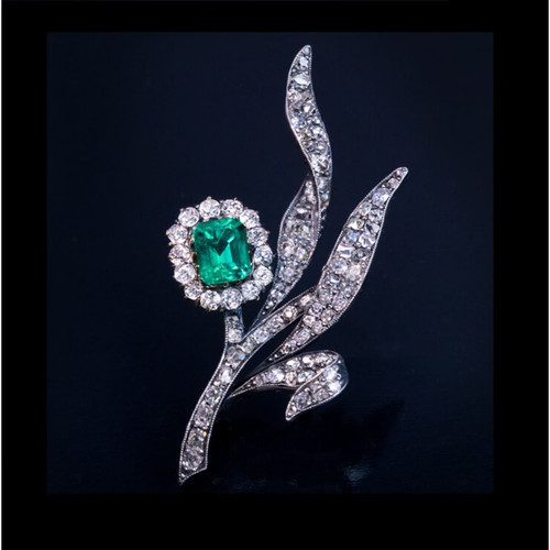 Victorian emerald diamond - victorian,