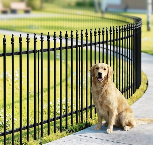 Metal decorative garden fence - metal,