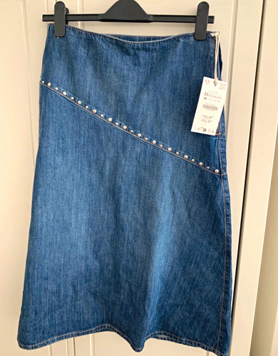Zara blue denim - denim, a-line